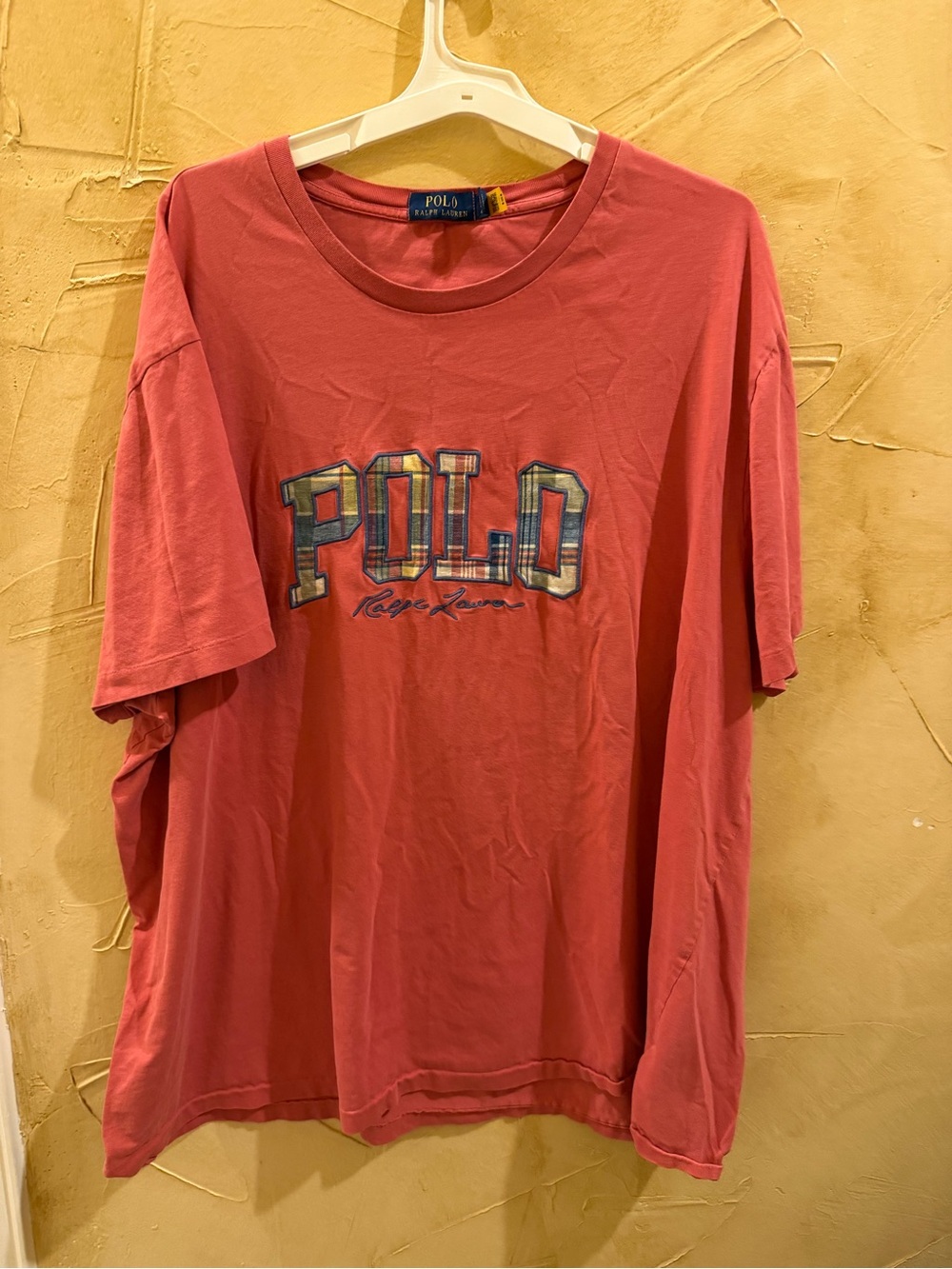 Polo by Ralph Lauren Coral Pink Logo Graphic Short Sleeve Tee 4XB